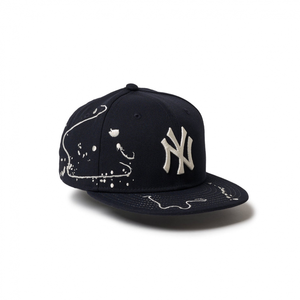 キッズ Youth 9FIFTY Dripping ニューヨーク・ヤンキース ネイビー(ネイビー-FREE)
