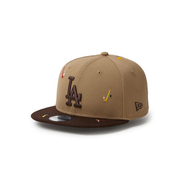 キッズ Youth 9FIFTY ロサンゼルス・ドジャース Splash Embroidery カーキ/バーントウッド