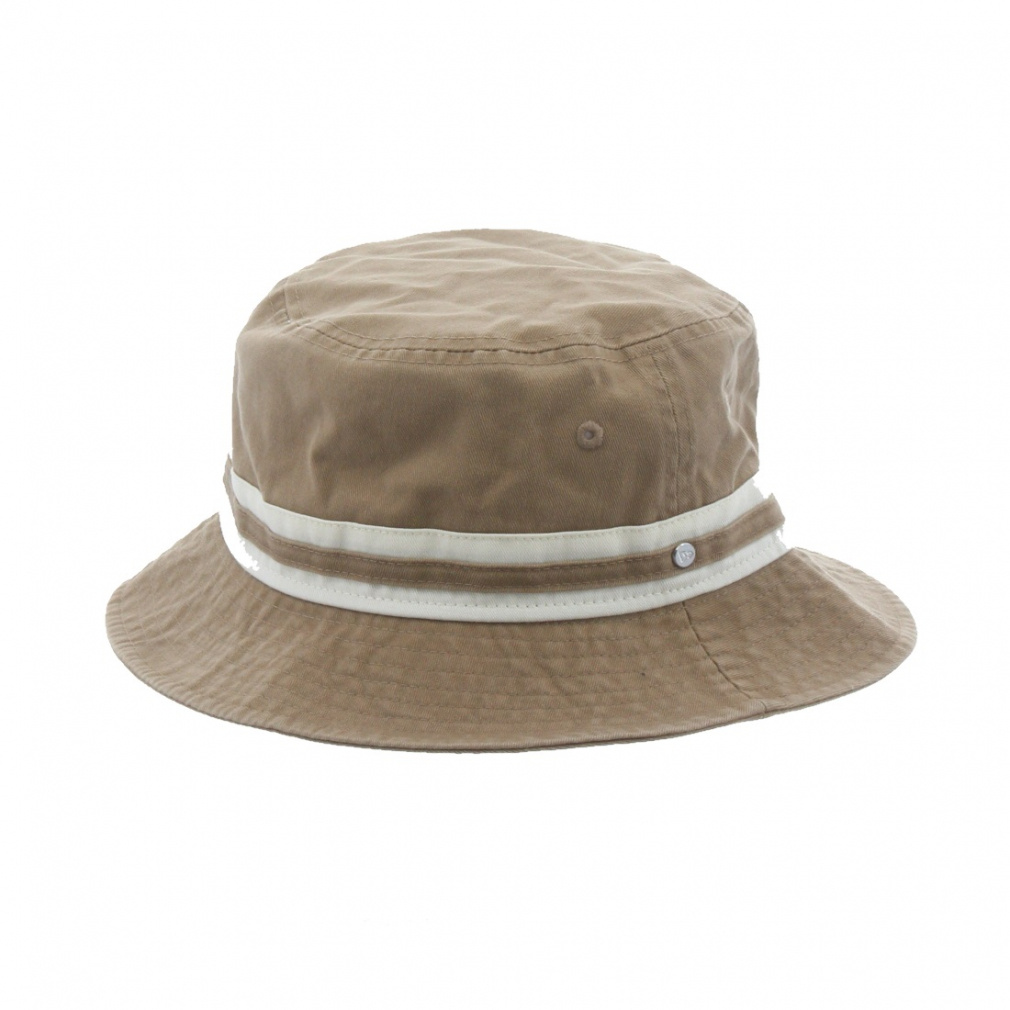 BUCKET01 STRIPED BAND KHA(カーキ-59)