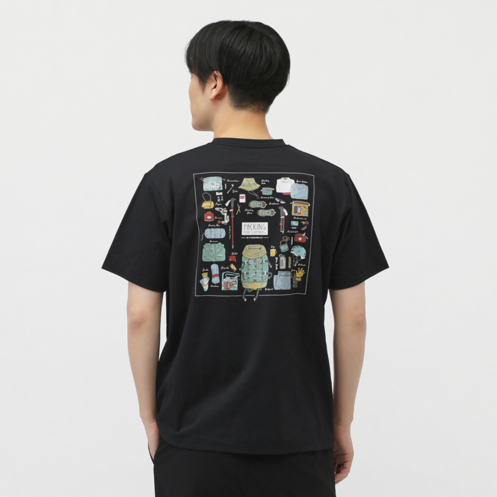 2025春夏 ティゴラ メンズ アウトドア 半袖Tシャツ グラフィック半袖T