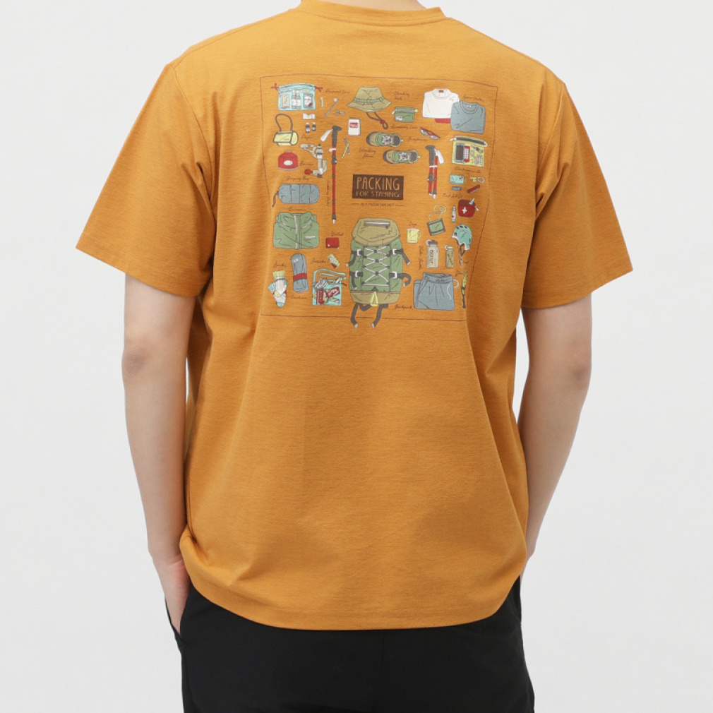 2025春夏 ティゴラ メンズ アウトドア 半袖Tシャツ グラフィック半袖T