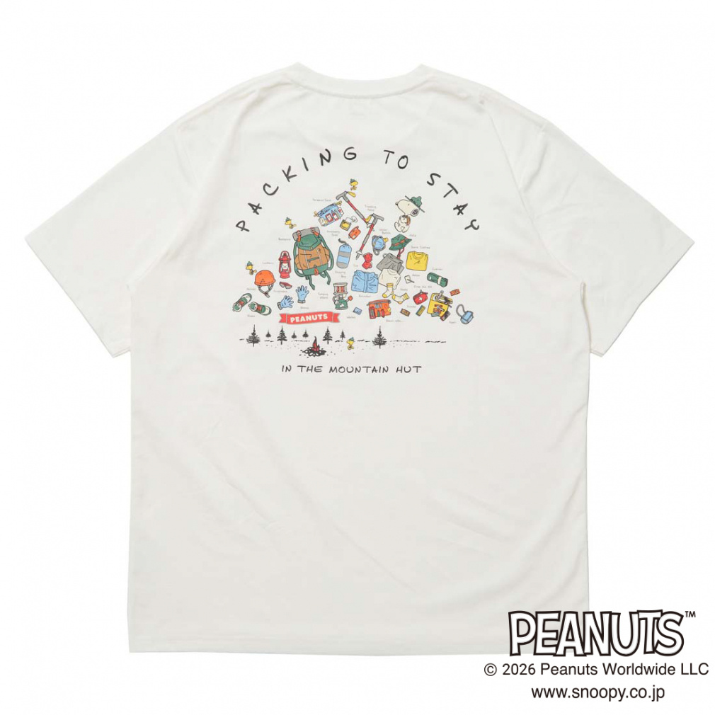 グラフィック半袖Tピーナッツパッキングリスト(ホワイト-S)