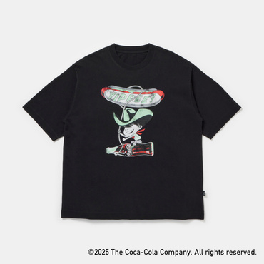 コカ･コーラ カウボーイプリントTシャツ(ブラック-S　ユニセックス)