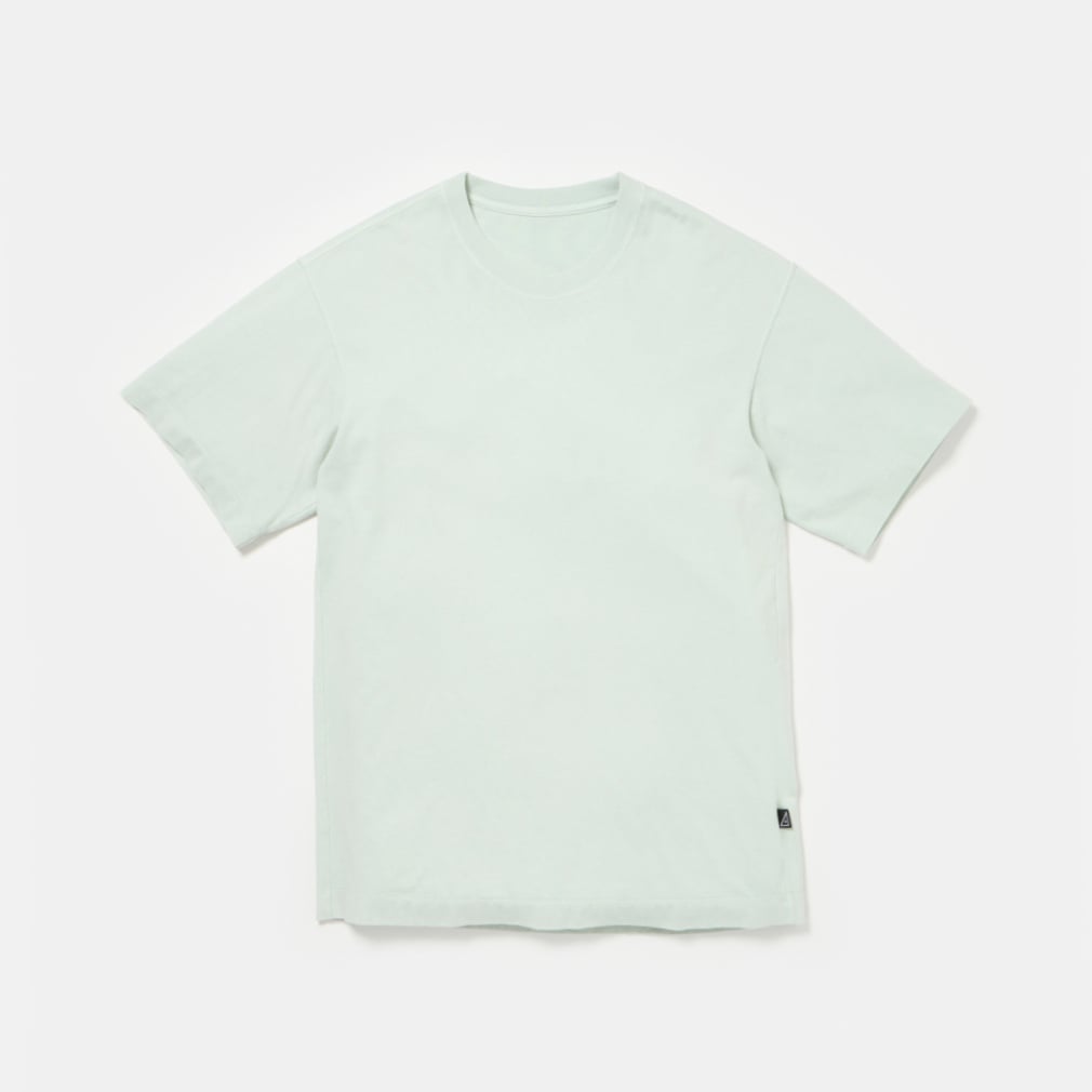 コンパクト天竺 ガーメントダイTシャツ(スモークグリーン-S)