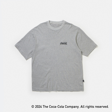 コカ･コーラ マイクロボーダーTシャツ(グレー-M)