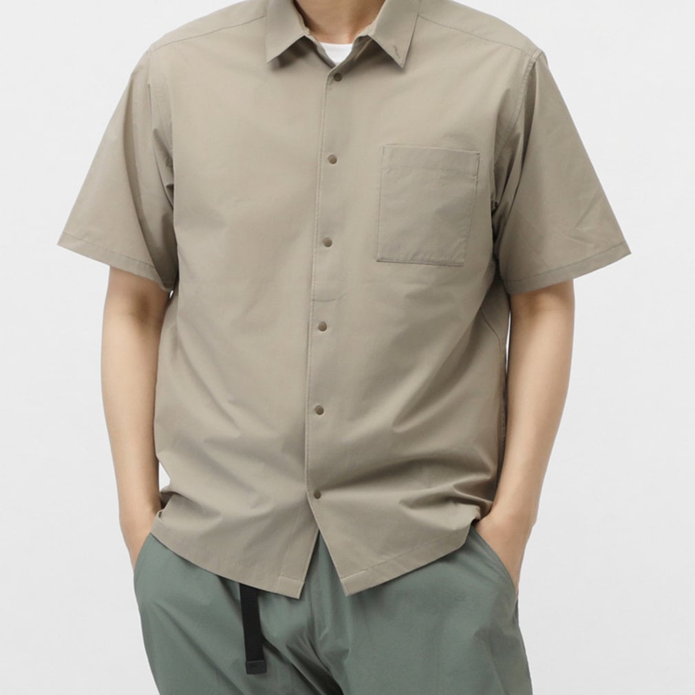 トレッキング半袖シャツ(セピア-S)