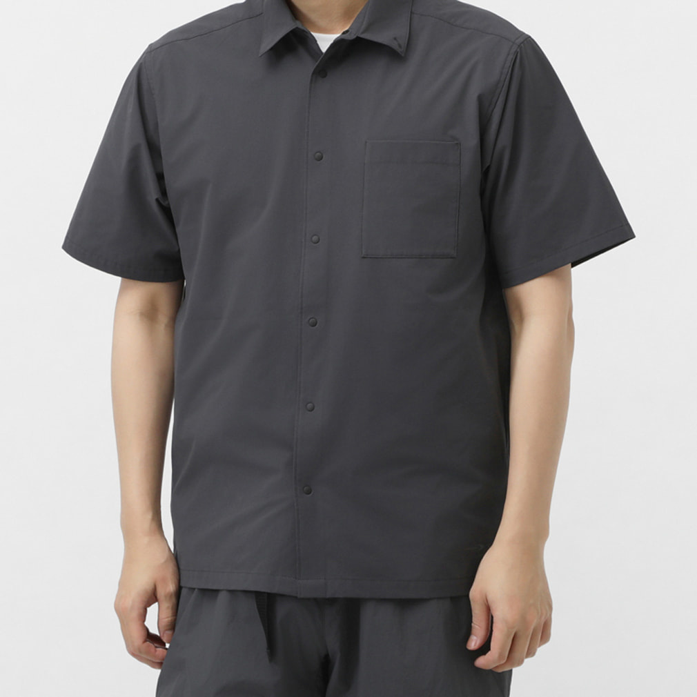 トレッキング半袖シャツ(ダークグレー-S)
