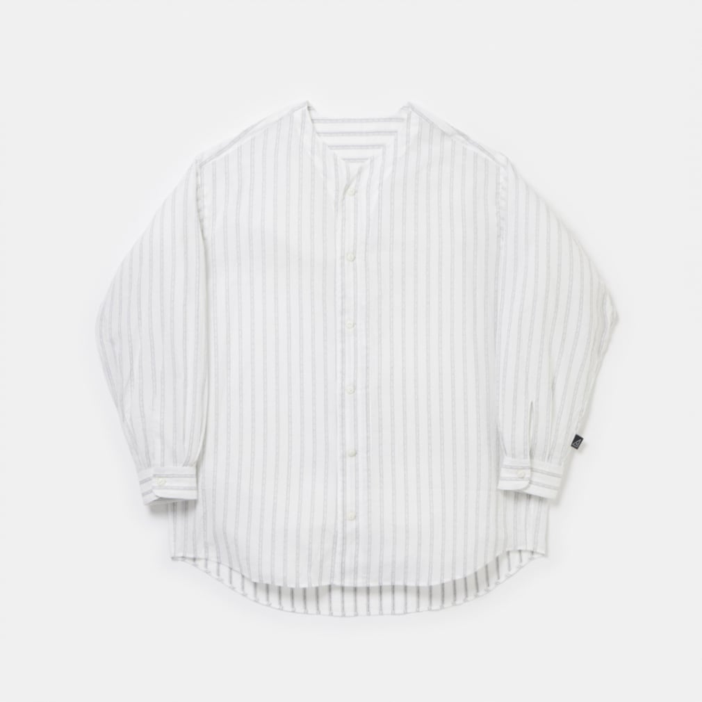 コットンドビー ベースボールシャツ(オフホワイト-S)