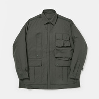 撥水リップストップ ディタッチシャツ