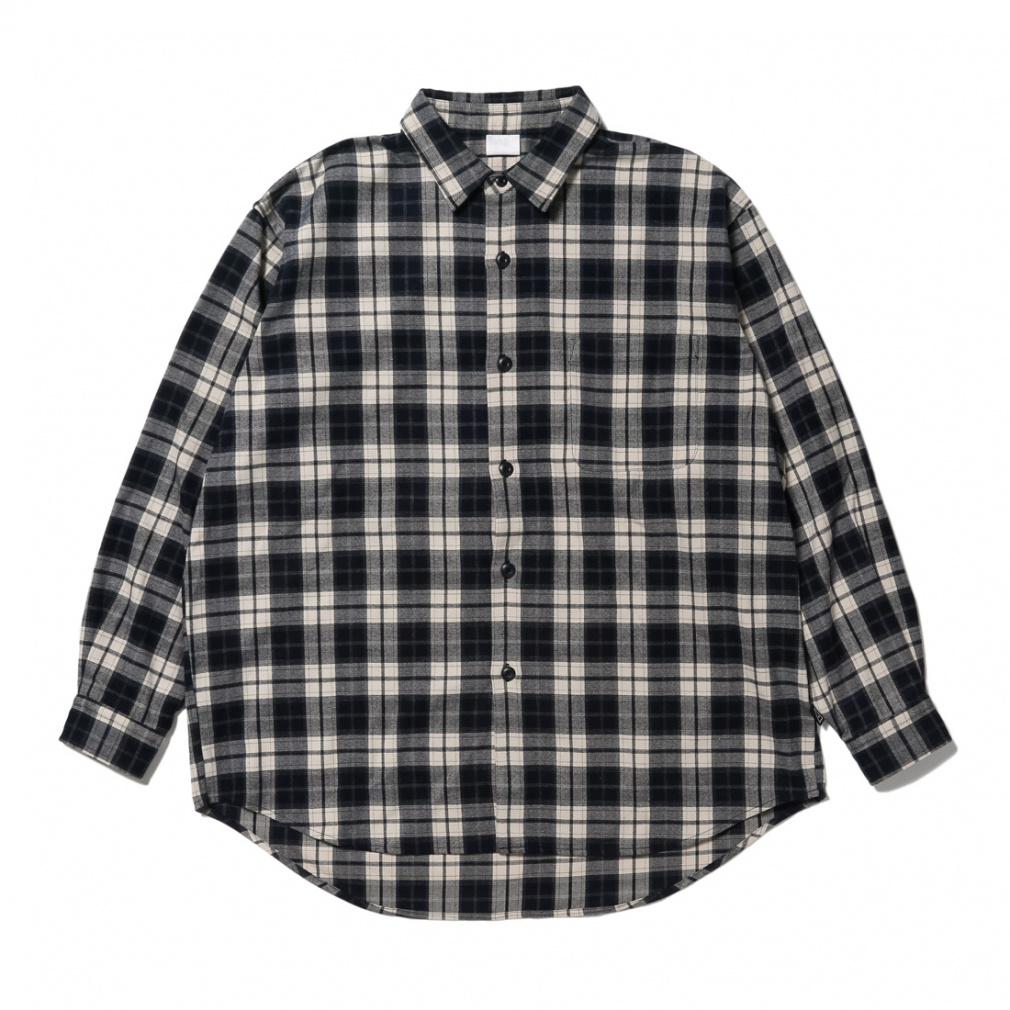 テックフランネル アウターシャツ(ブラック-XS)