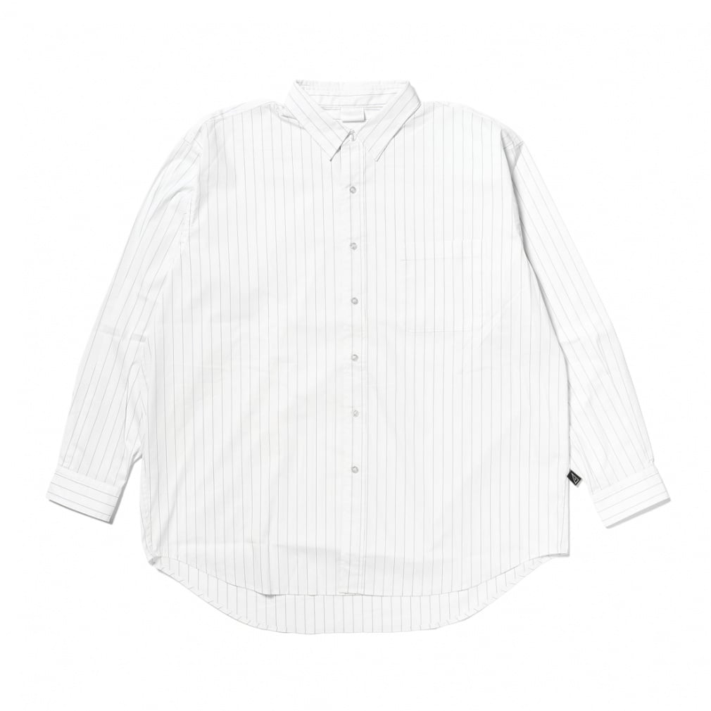 CNPuタイプライター ストライプシャツ(ホワイト-XS)