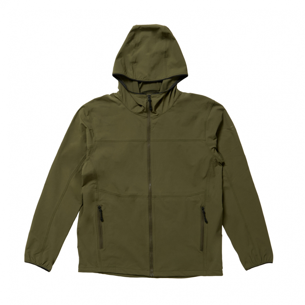 All seasons シェルジャケット　カーキグリーン　サバゲー　L 4WAYストレッチソフトシェルジャケット｜Alpen Online