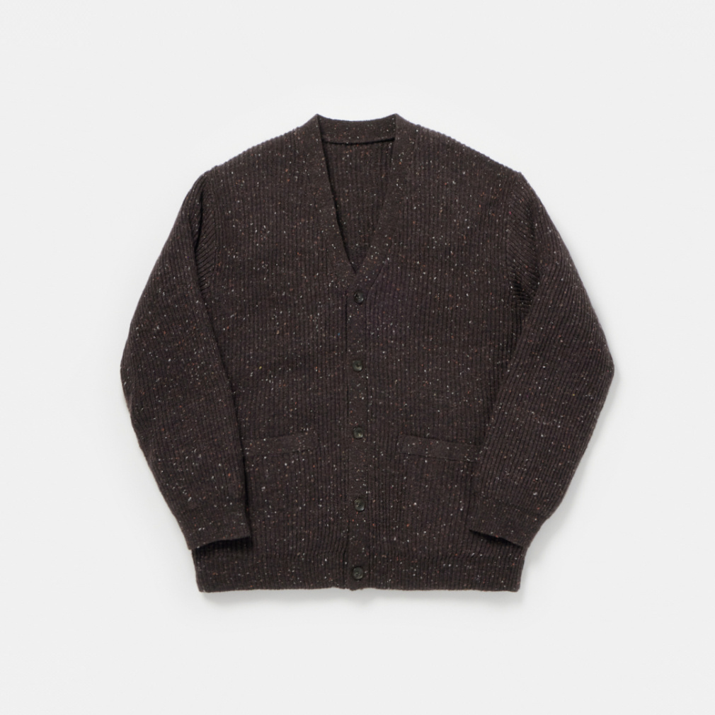 CNY両畦編み ニットカーディガン