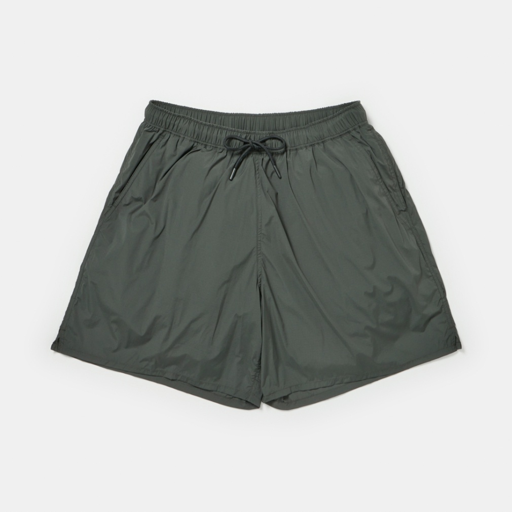 軽量ナイロン ストレッチショートパンツ(カーキ-S)