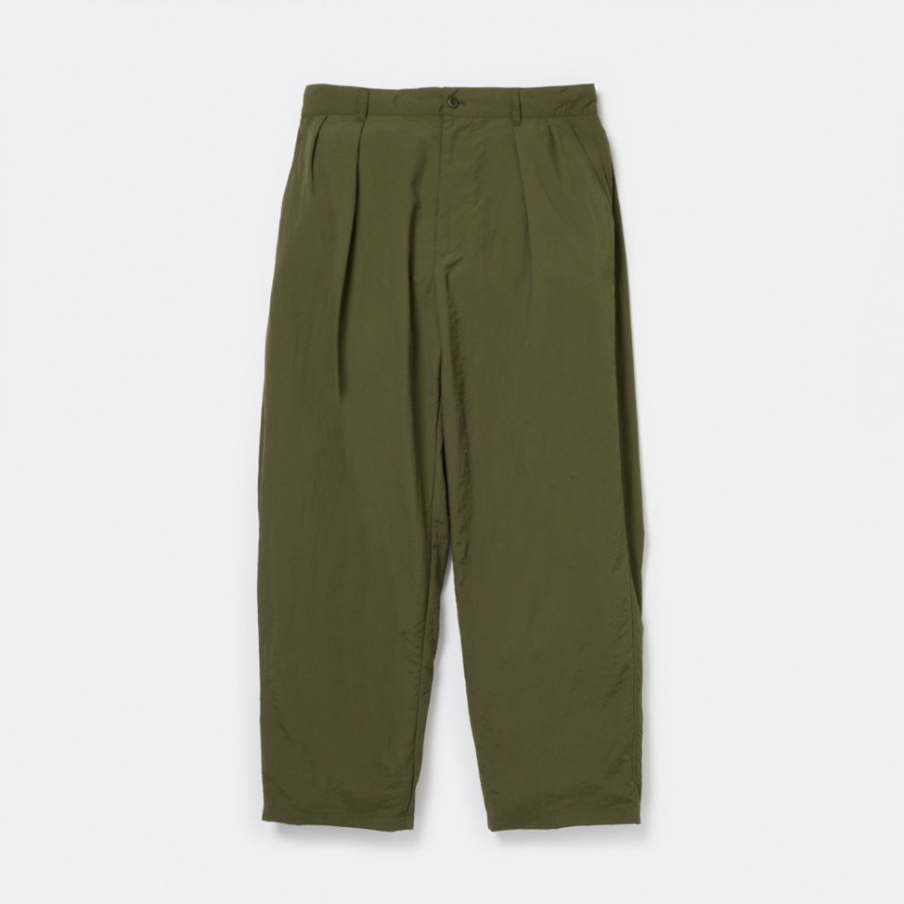 トライアンタン アウトドア ロングパンツ 撥水ライトシェル ツータック