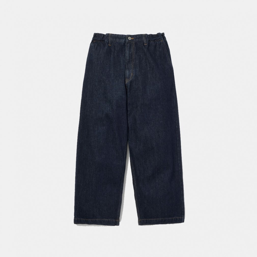 ヘビーオンスコットン ワイドパンツ(ネイビー-S)