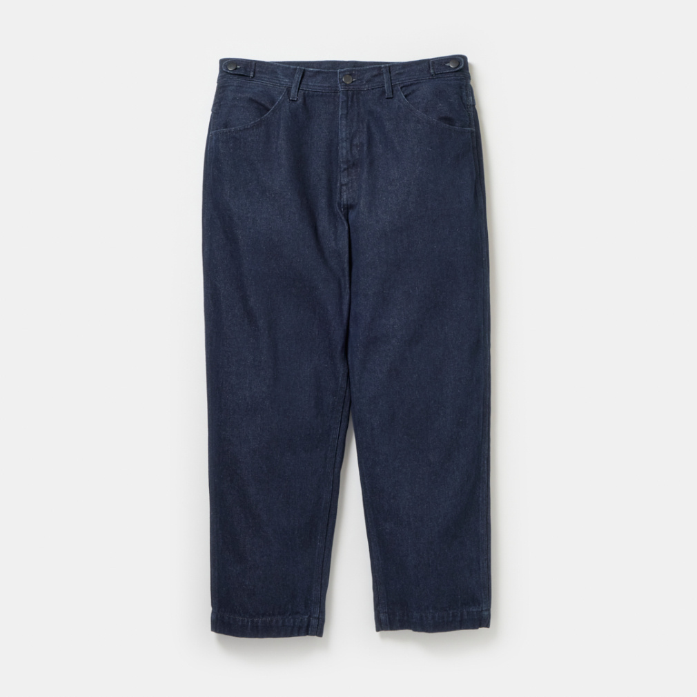 コットン タブドワークパンツ(ネイビー-S)