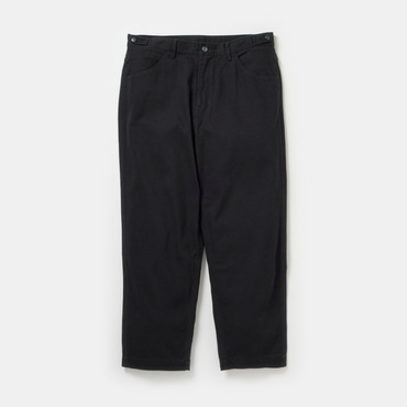 コットン タブドワークパンツ(ブラック-L)