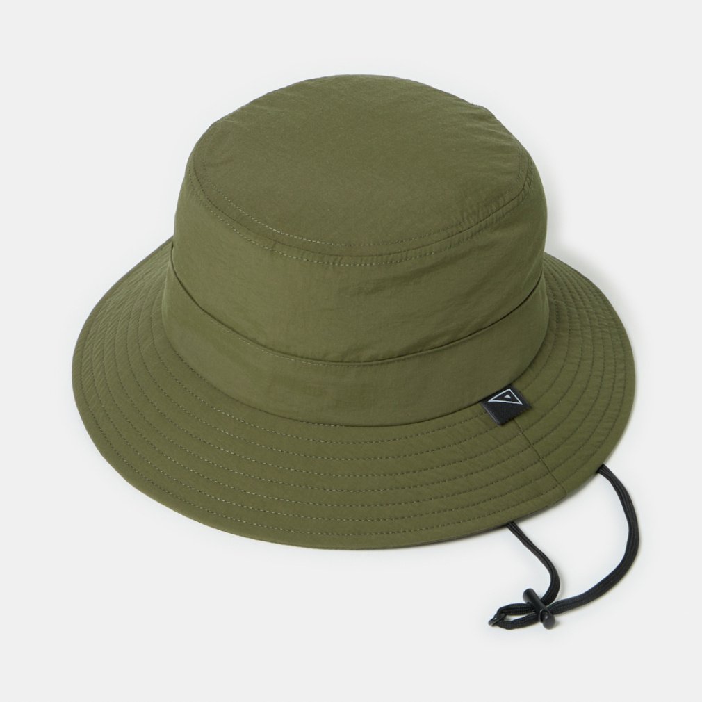 シールドナイロン バケットハット(カーキ-FREE)