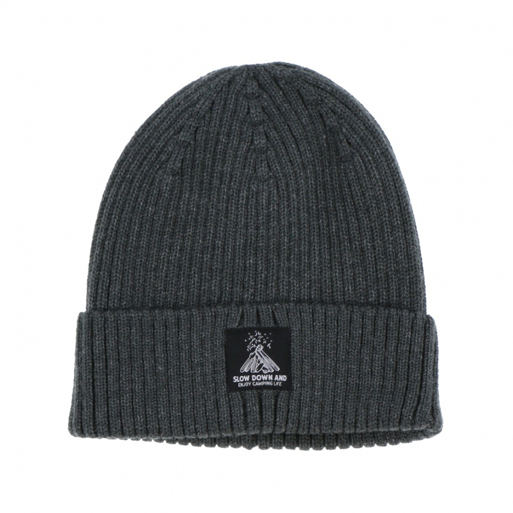 ニットキャップ(ダークグレー-FREE)