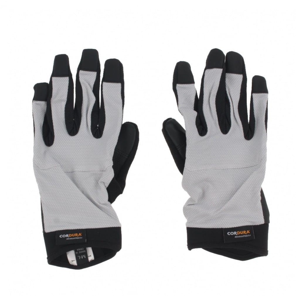 トレッキンググローブ コーデュラ(R)素材使用(ライトグレー-S-M)