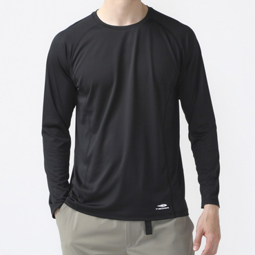 ティゴラ メンズ アウトドア 秒乾 R クルーネック長袖Tシャツ TR-9D1444TL TIGORA