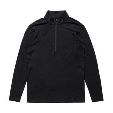 メリノウールハーフジップ長袖