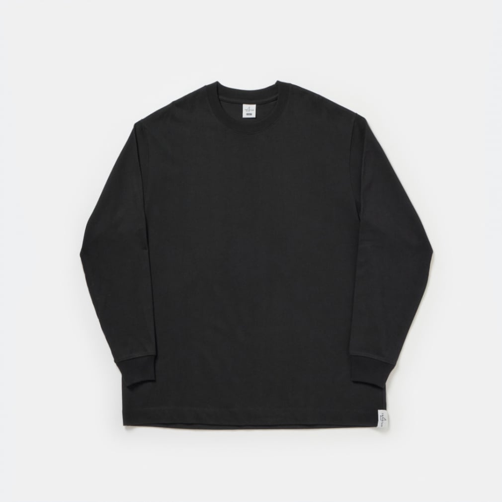 スリーストランド ロングTシャツ(ブラック-XS)