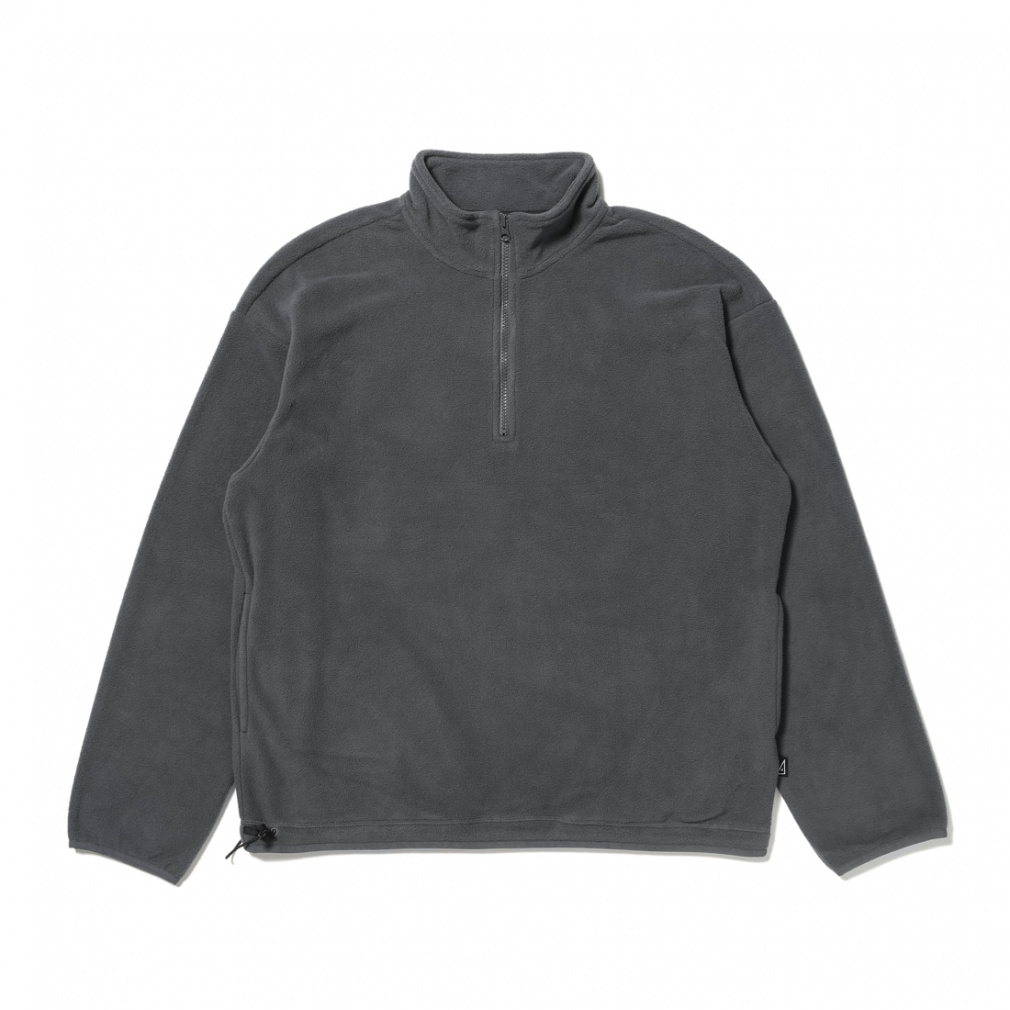 MICフリース ハーフジッププルオーバー(グレー-XS)