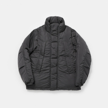 ディタッチャブル ナイロンパデッドジャケット(ダークグレー-S)