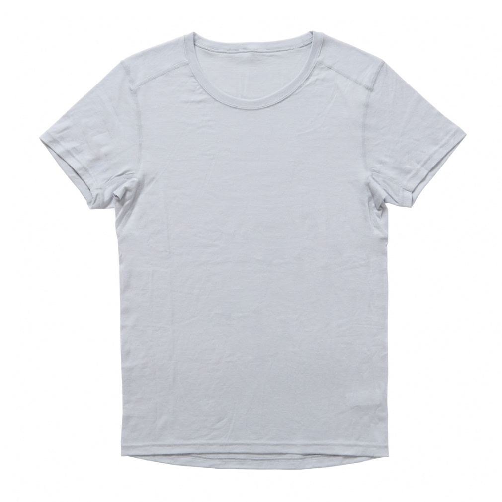 メリノウールインナーワイドクルーネック半袖