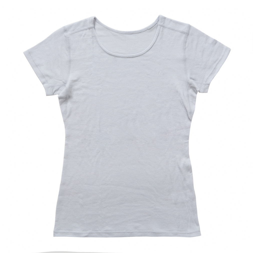 メリノウールインナーUネック半袖