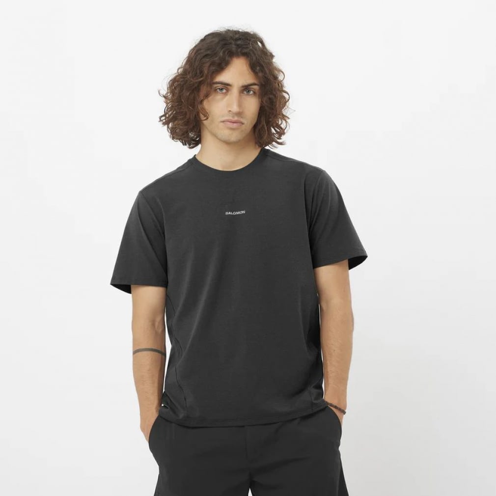 トラックライン ショートスリーブ ティー TRACKLINE SS TEE M(ブラック-S)