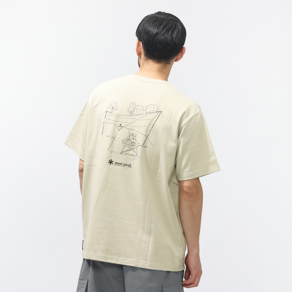 【アルペン限定】 Dog Printed S/S Tshirt(アイボリー-M)