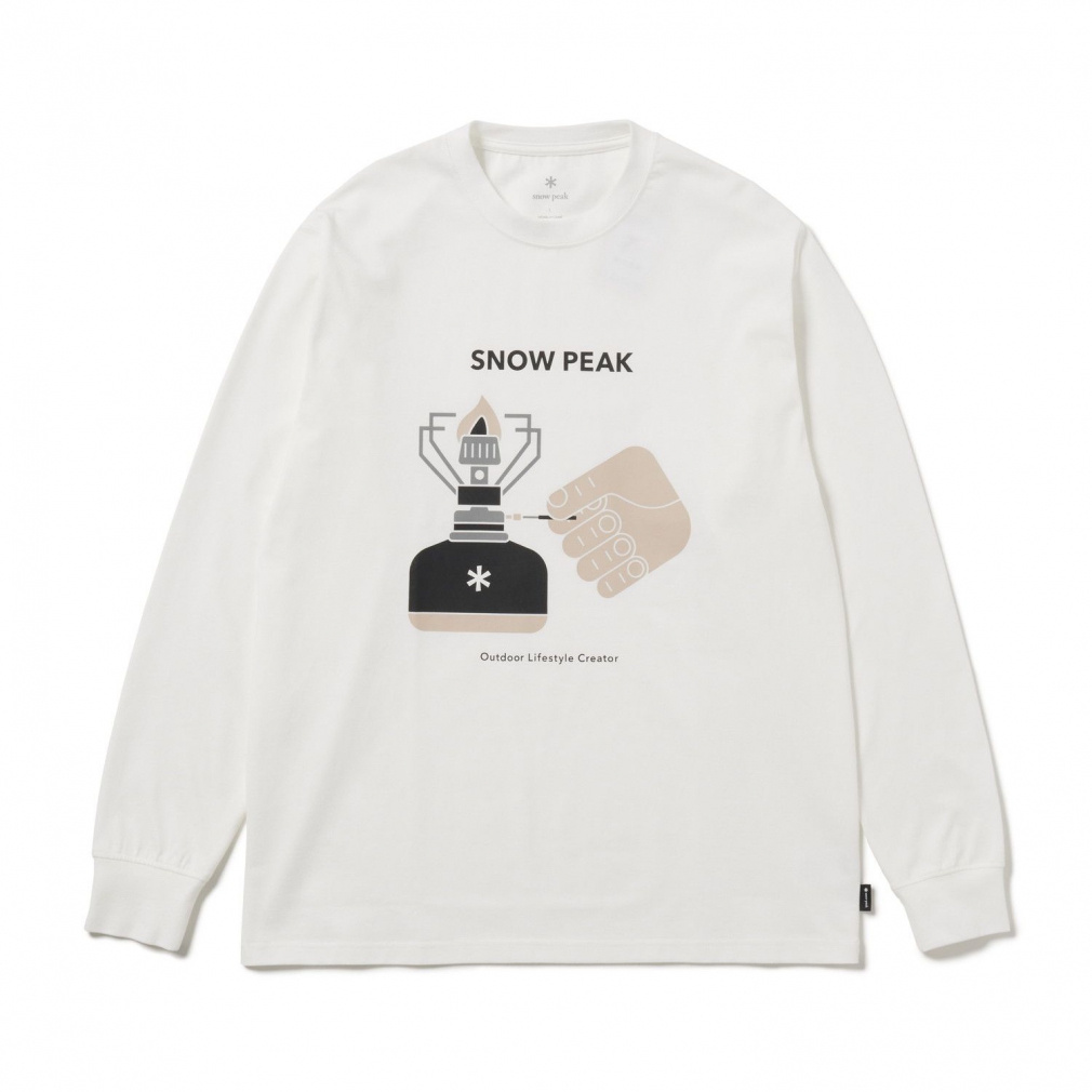 Enjoy Camping L/S T-Shirt(オフホワイト-M)