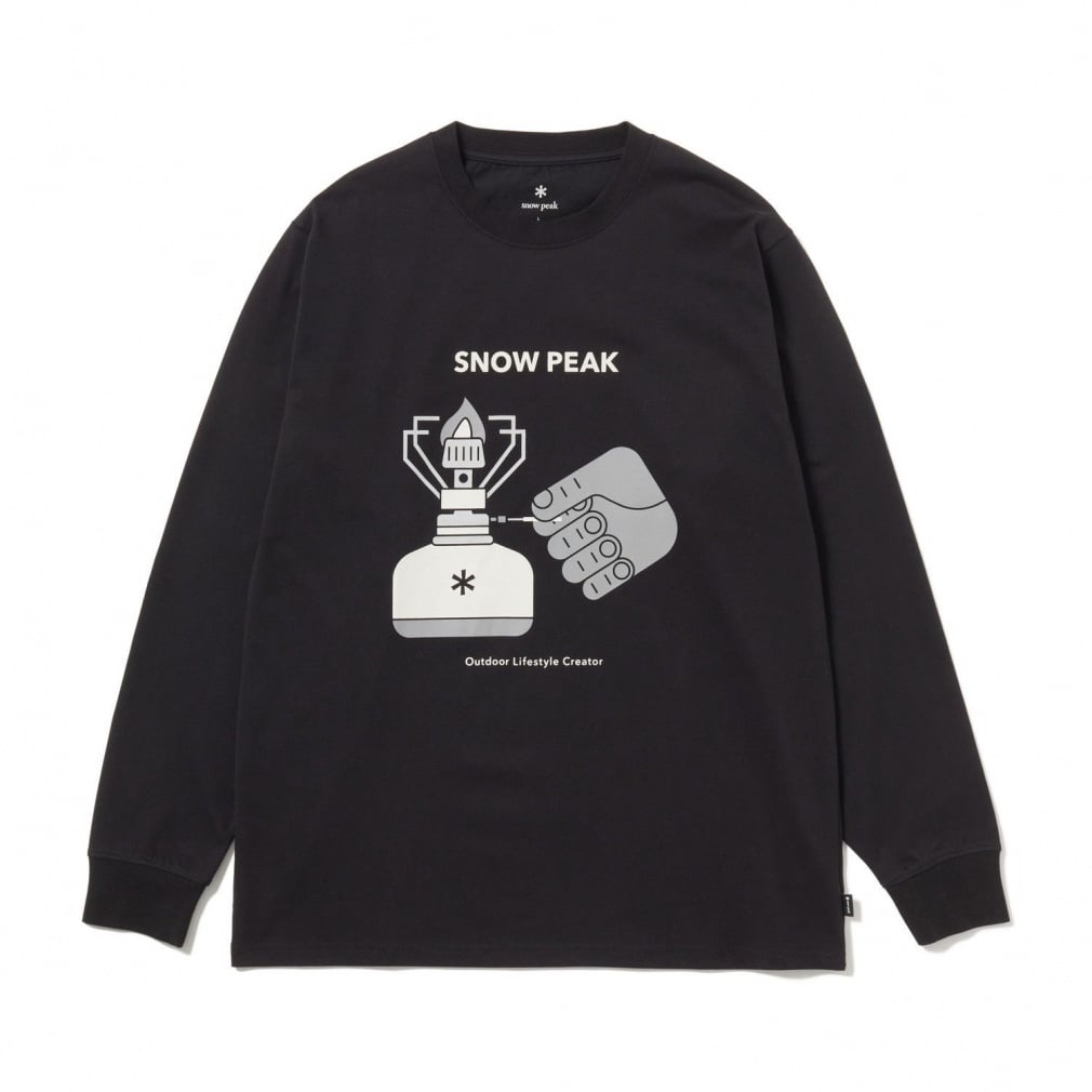 Enjoy Camping L/S T-Shirt(ブラック-M)