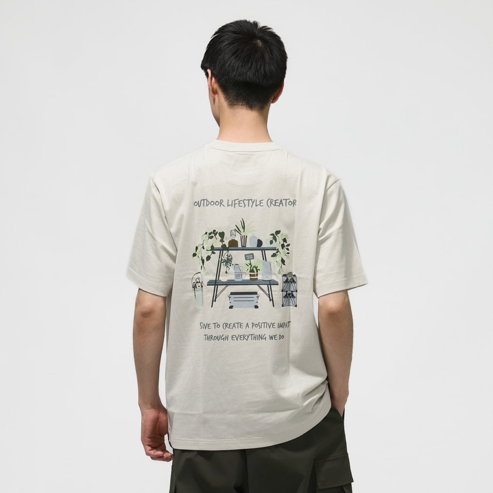 Cotton Botanic Graphic S/S T(ベージュ-M)