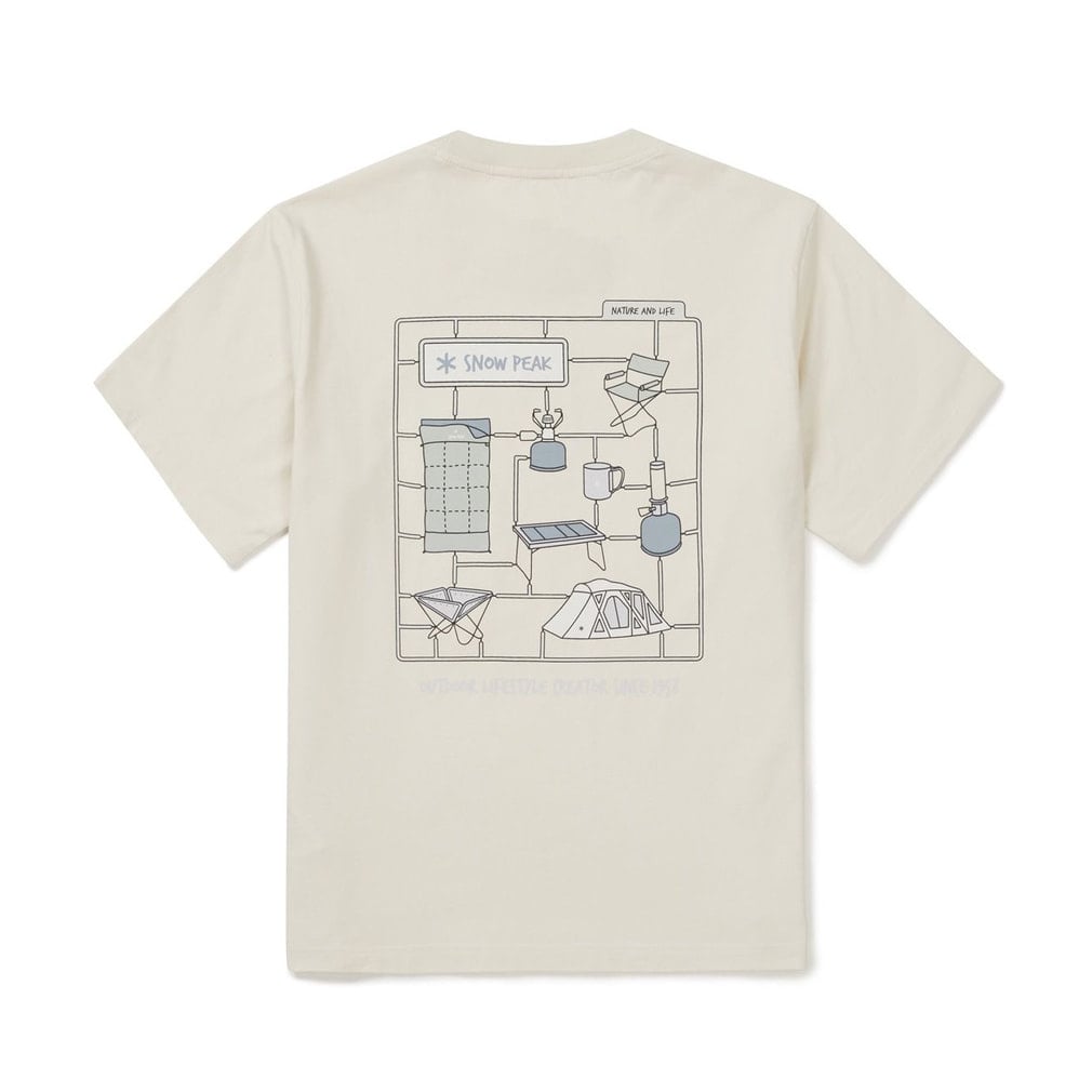 Cotton Camping Gear S/S T-Shirt(アイボリー-L)
