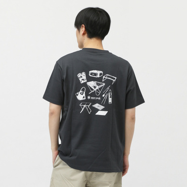 Gear Printed S/S Tshirt(チャコールグレー-M　ユニセックス)