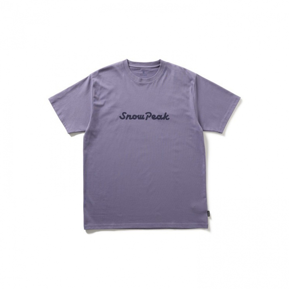 Snow Peak Typography T-Shirt(パープル-M)