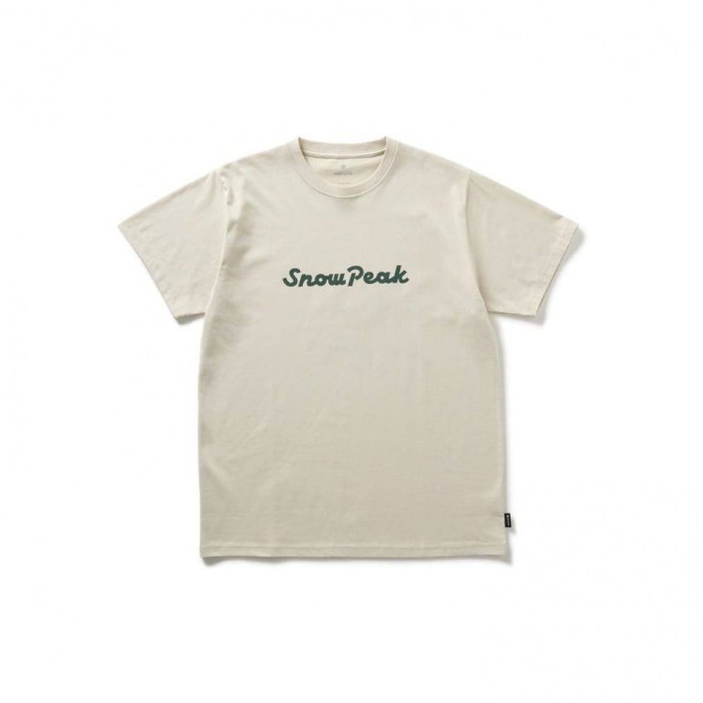 Snow Peak Typography T-Shirt(アイボリー-M)