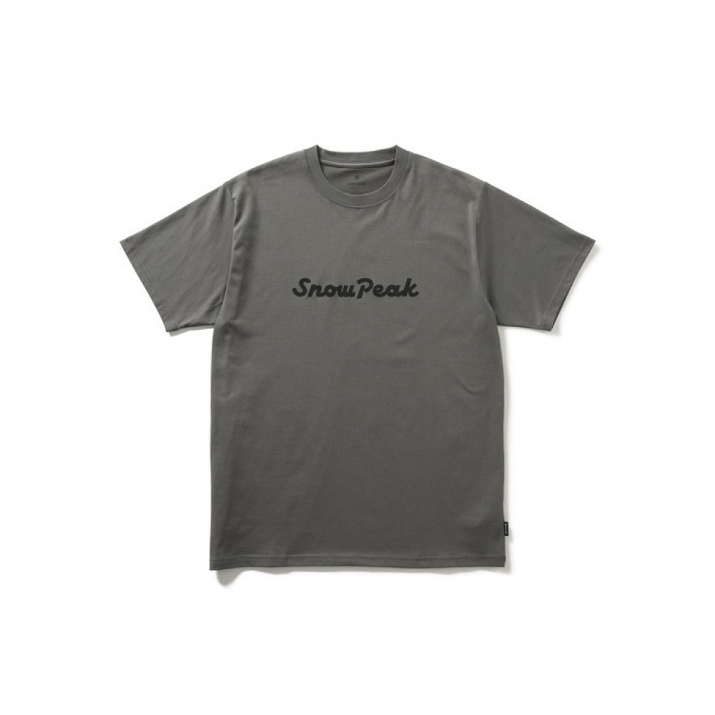 Snow Peak Typography T-Shirt(グレー-M)