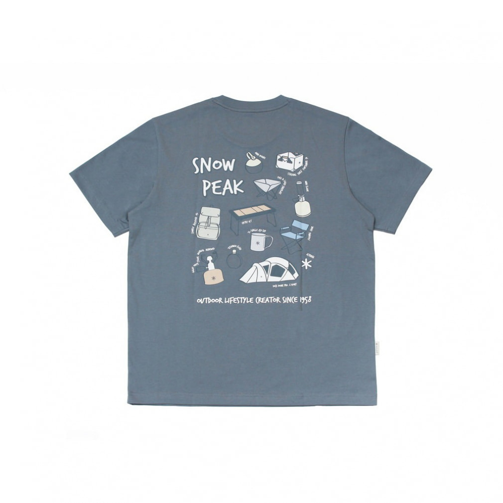 スノーピーク メンズ アウトドア 半袖Tシャツ Aerocool G Men s Short