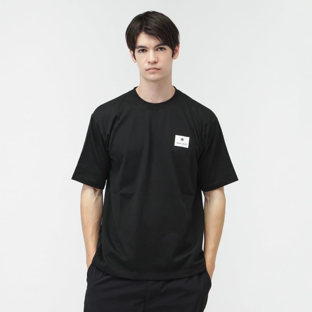 2025�H�~ �X�m�[�s�[�N �A�E�g�h�A�J�W���A�� �����s�V���c New Standard Square Logo T-Shirt NSD-TS-25AU002 snow peak
