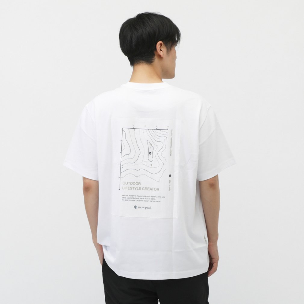 Xm[s[N Y AEghA TVc Aerocool Contour Line Graphic T-Shirt S25MMFTS84 snow peak