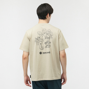 【アルペン限定】 Dog Printed S/S Tshirt(アイボリー-M)