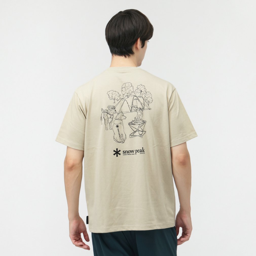 2025H~ yAyz Xm[s[N AEghAJWA sVc Dog Printed S/S Tshirt TS-25AU701 snow peak