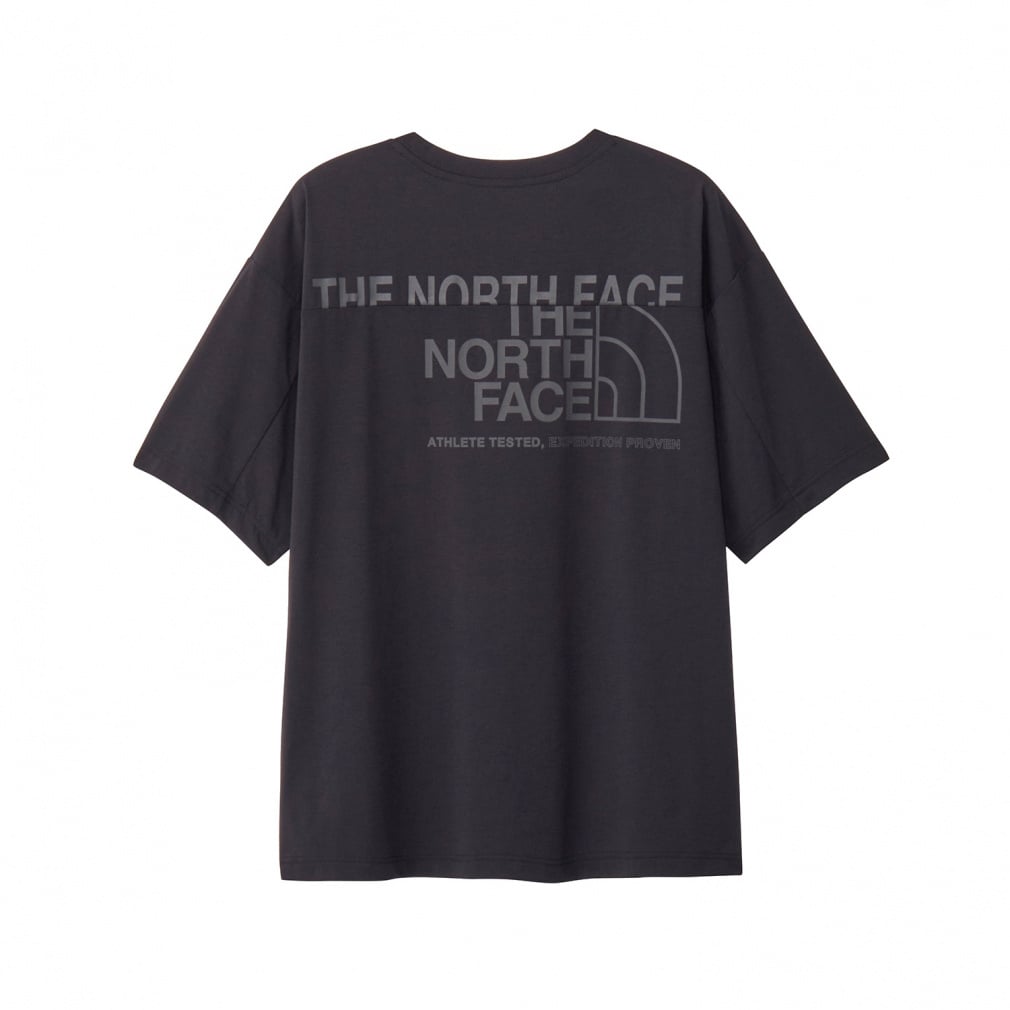 S/S ES Logo Wide Tee ショートスリーブ ES ロゴワイドティー(メンズ)(ブラック-S)