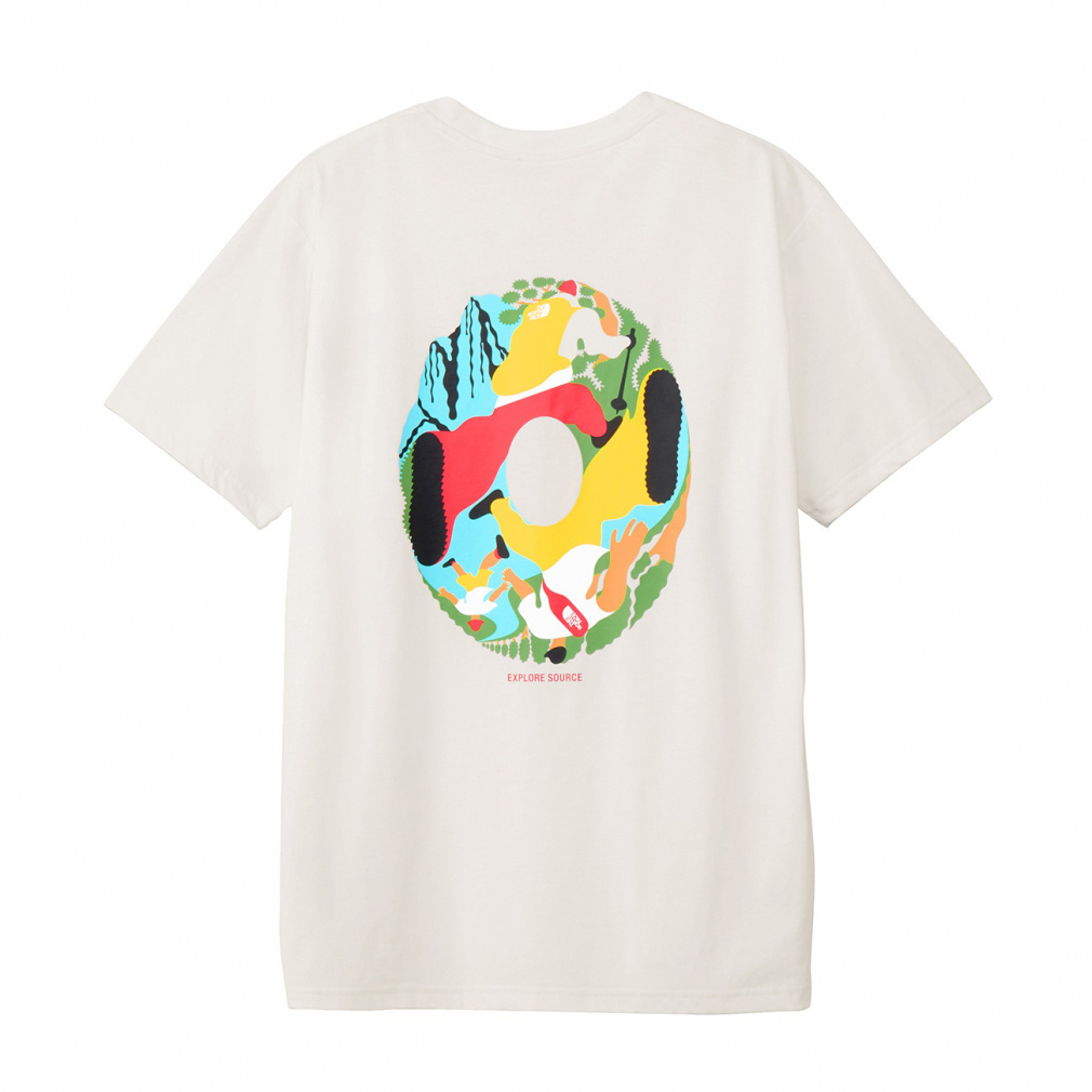 S/S ES Circulation Tee ショートスリーブイーエスサーキュレーションティー(ホワイト-S　メンズ)