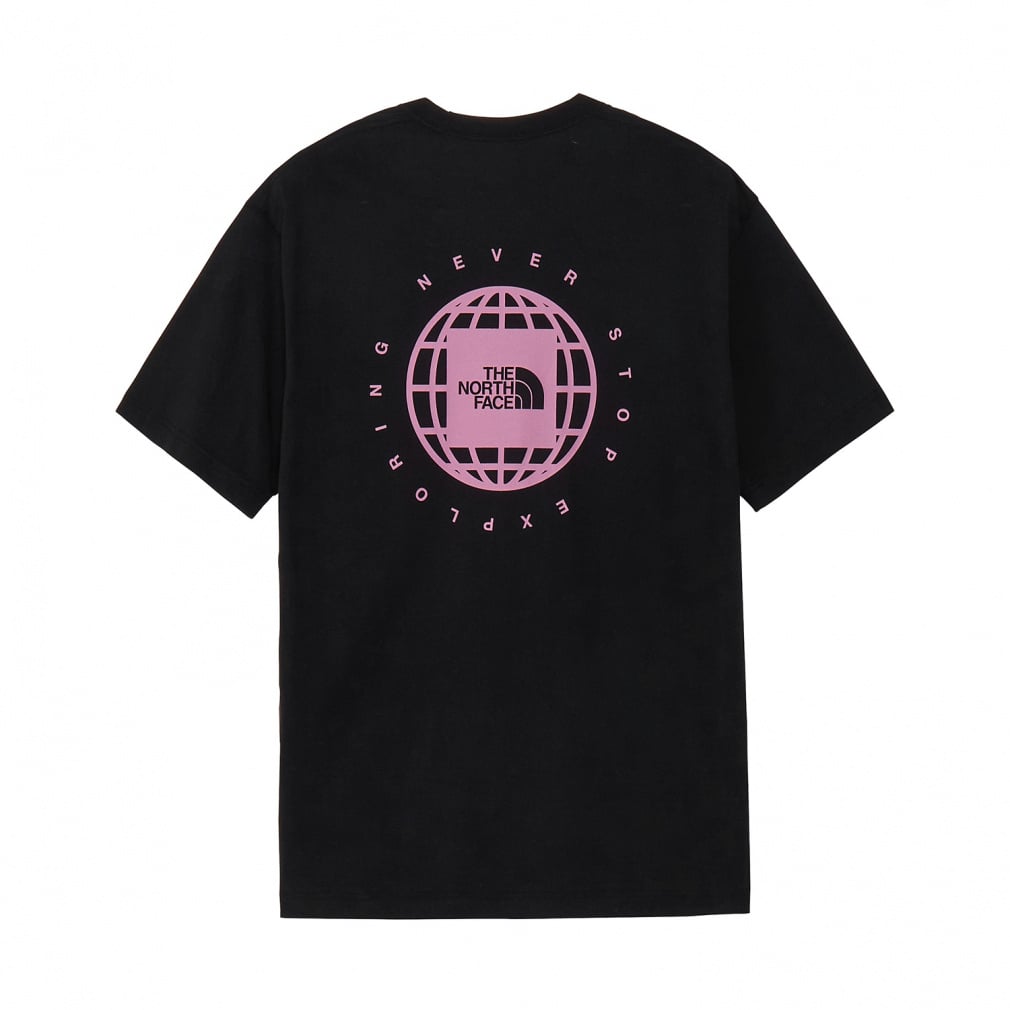 S/S GEO Square Logo Tee ショートスリーブジオスクエアロゴティー(ブラック×コーラル-XS)